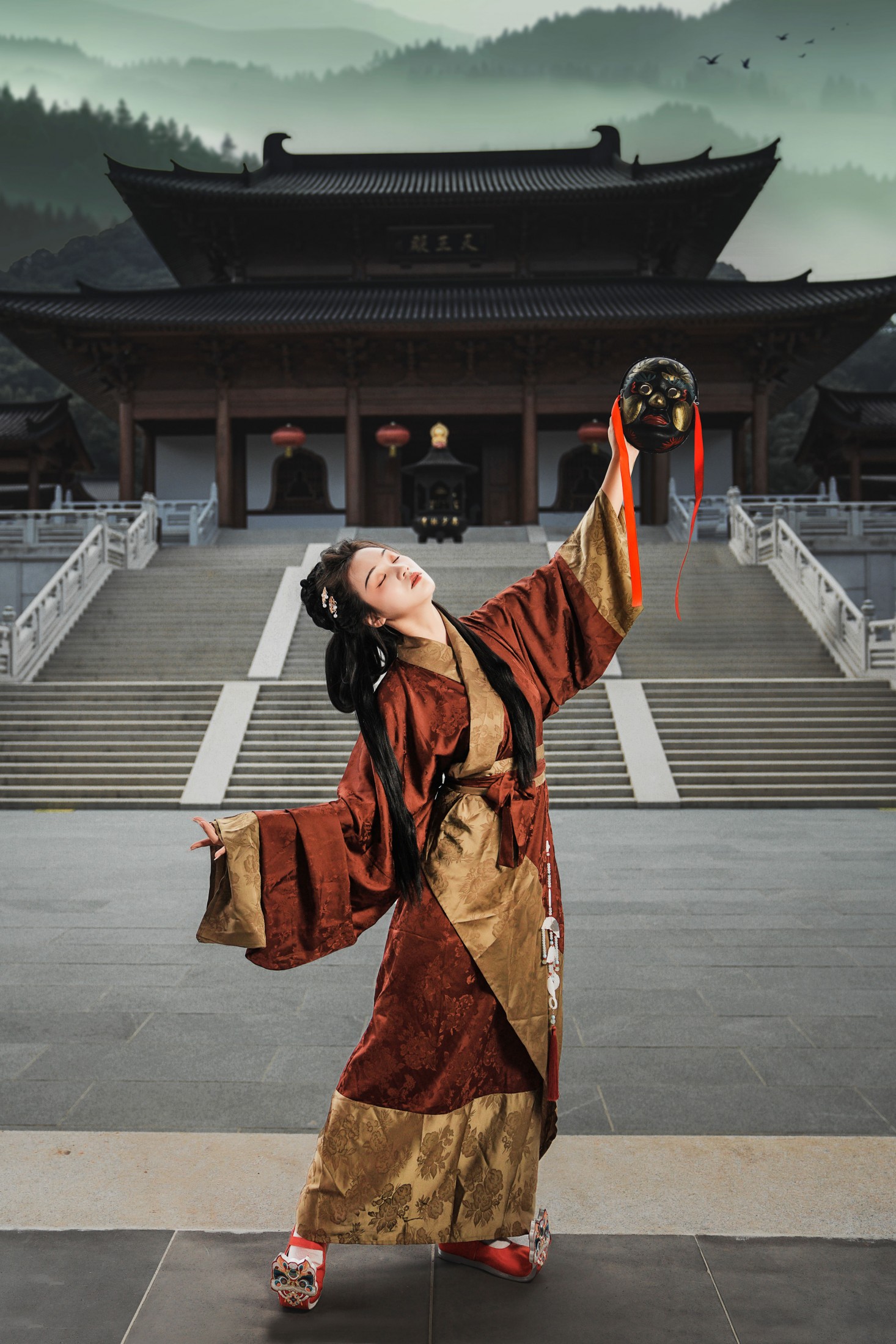 泱泱泱呀 – 《战国袍人像拍摄》[20P]